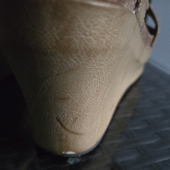 Pierre Dumas Wedge Sandals size 9 Nude - Picture 5 of 7